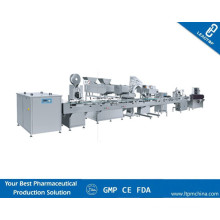 Counting Production Line. Capsule, Tablets, Pills. Counting Machine Line